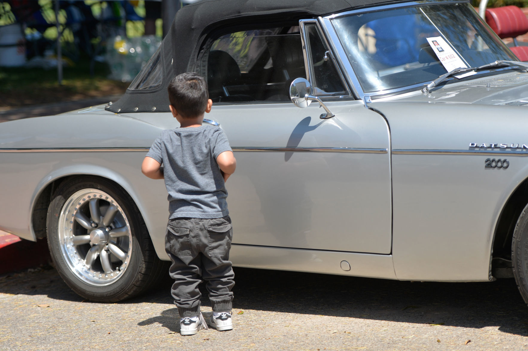 Young car enthusiast